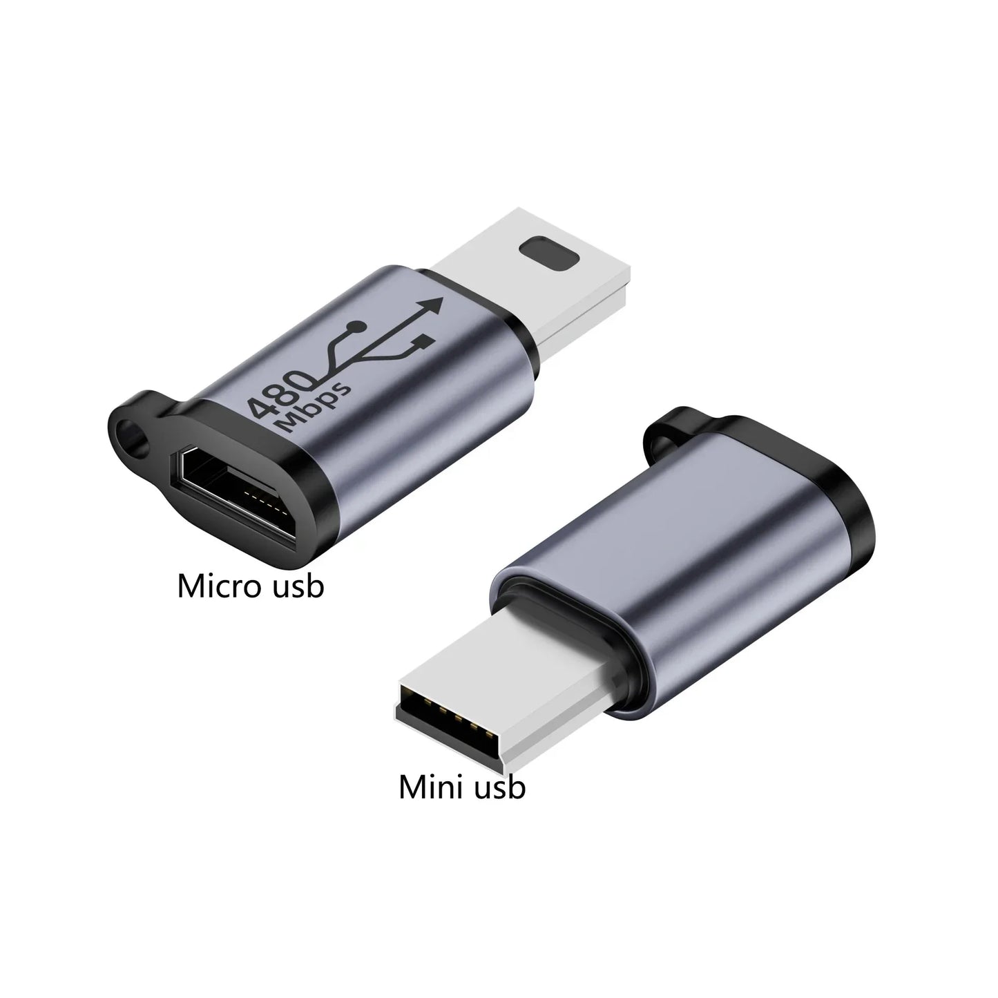 TypeC Female to Mini USB/Type C Female to Micro USB/Micro USB Female to Type C/Micro USB Female to Mini USB Connector Adapter