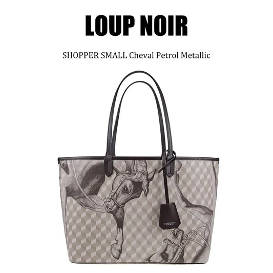 LOUP NOIR New Tote Bag for Women Famous Brands Bag Casual Totes Large Capacity noir bag Shoulder Women Bags High Quality