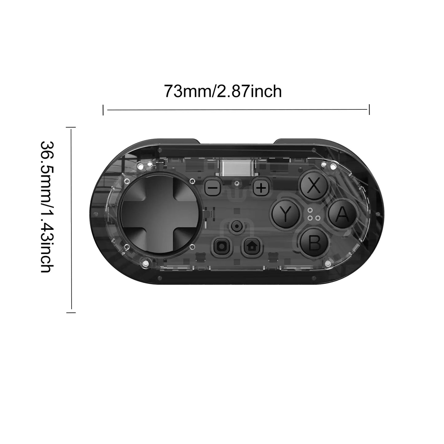 LinYuvo Meteor Light Key Chain Sized Mini Wireless Controller for Switch&Lite&OLED, PC, Android &MacOS with LED Lights KS54