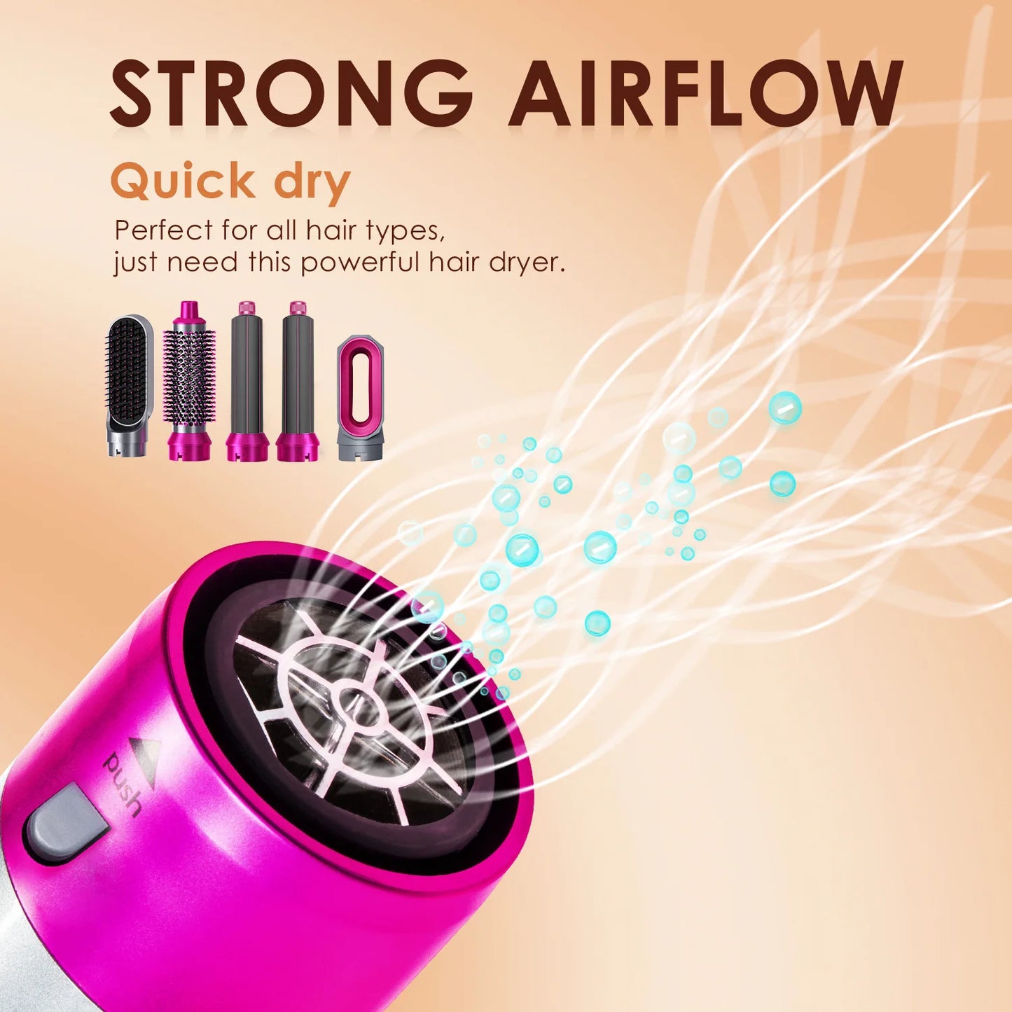 Xiaomi MIJIA 5 in 1 Hair Dryer Hot Comb Set Professional Curling Iron Hair Straightener Styling Tool For Airwrap Hair Dryer NEW