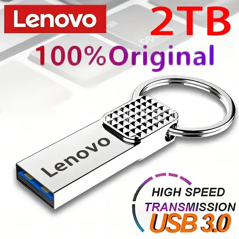 محرك أقراص فلاش USB 2 تيرابايت 512 جيجابايت من لينوفو USB 3.0 معدني محرك أقراص USB 1 تيرابايت Type C عالي السرعة محرك أقراص فلاش صغير 128 جيجابايت للهاتف