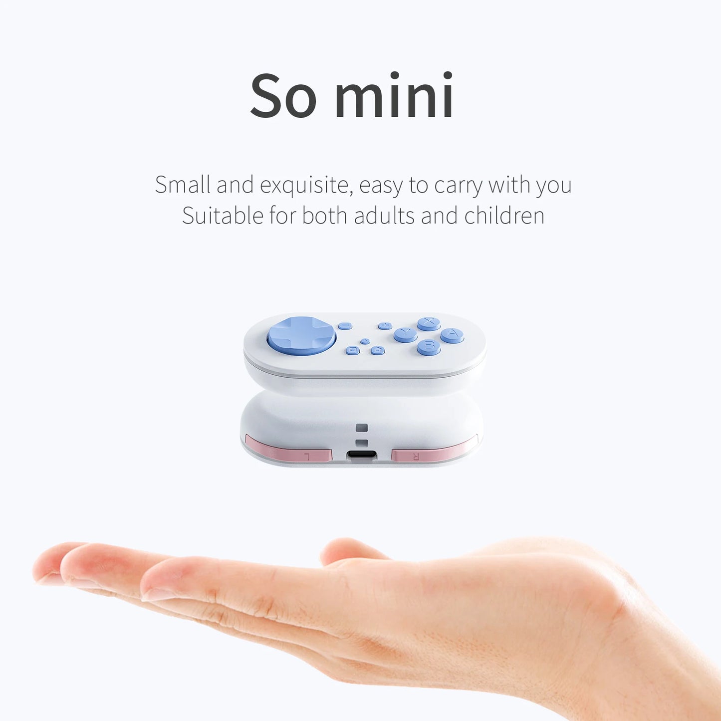 LinYuvo Meteor Light Key Chain Sized Mini Wireless Controller for Switch&Lite&OLED, PC, Android &MacOS with LED Lights KS54