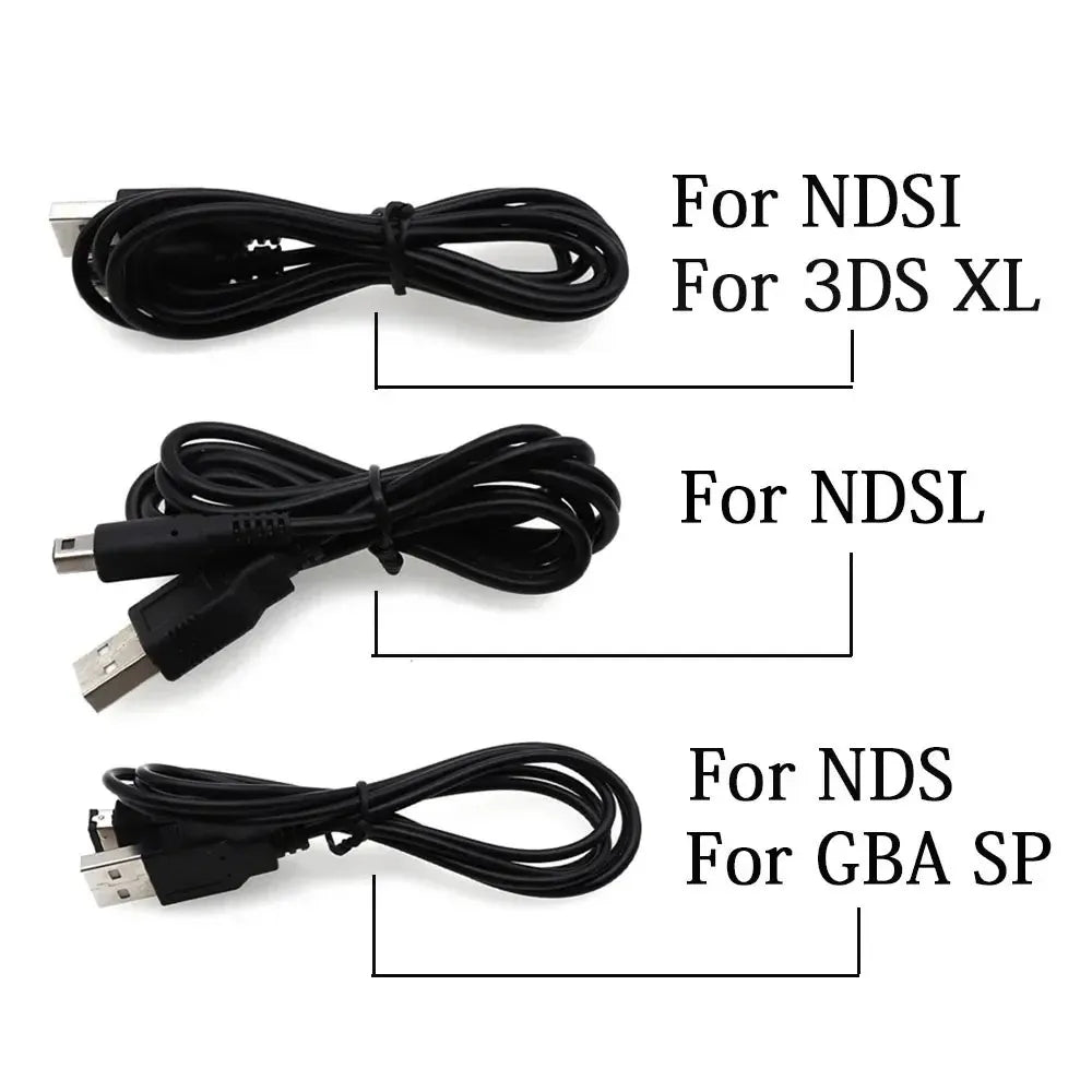 USB Data Charger Charging Power Cable Cord for DS Lite DSL NDSL For NDSi 3DS New 3DS XL LL NDS GBA SP