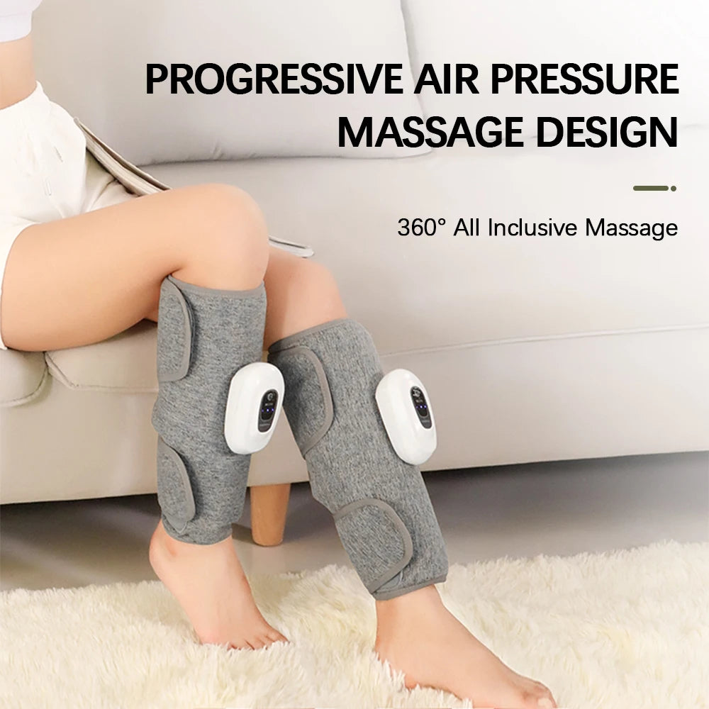 JianYouCare Portable Air Compression Leg Calf Massager Household Hot Compress Muscle Relaxation Promote Blood Circulation Relief