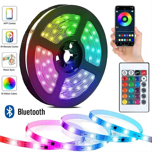 Tape Bluetooth USB LED Strip Light 5050 SMD 5V USB RGB Lights Flexible LED Lamp Tape Ribbon RGB Self-adhesive TV Desktop Diode