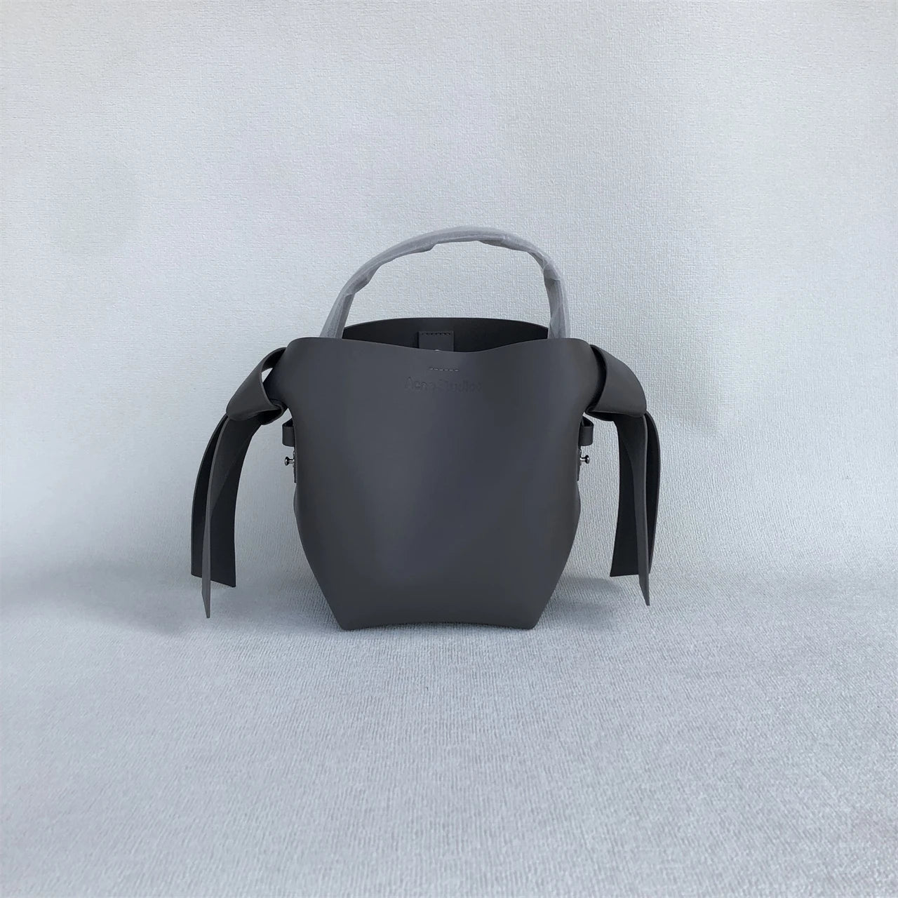 ACstudios musubi women's genuine leather bow commuter simple shoulder crossbody handbag bucket bag