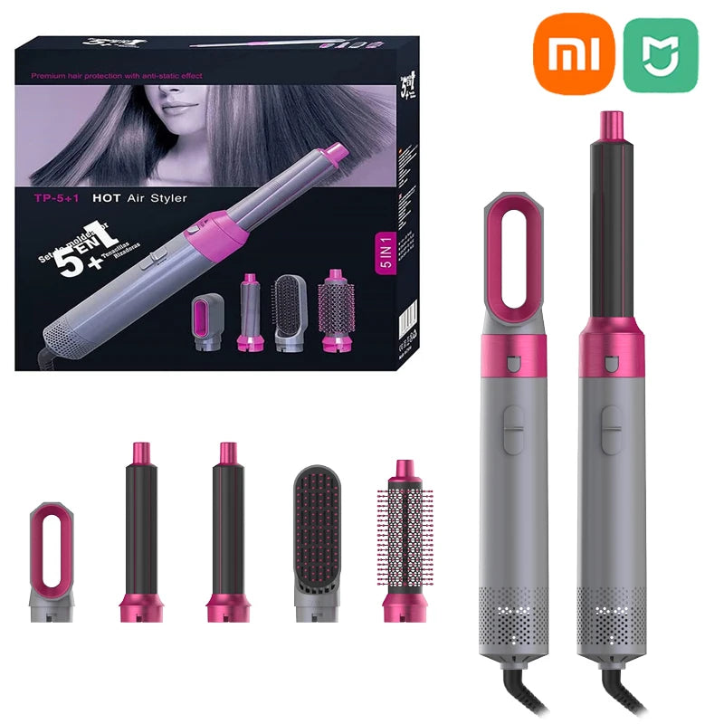 Xiaomi MIJIA 5 in 1 Hair Dryer Hot Comb Set Professional Curling Iron Hair Straightener Styling Tool For Airwrap Hair Dryer NEW