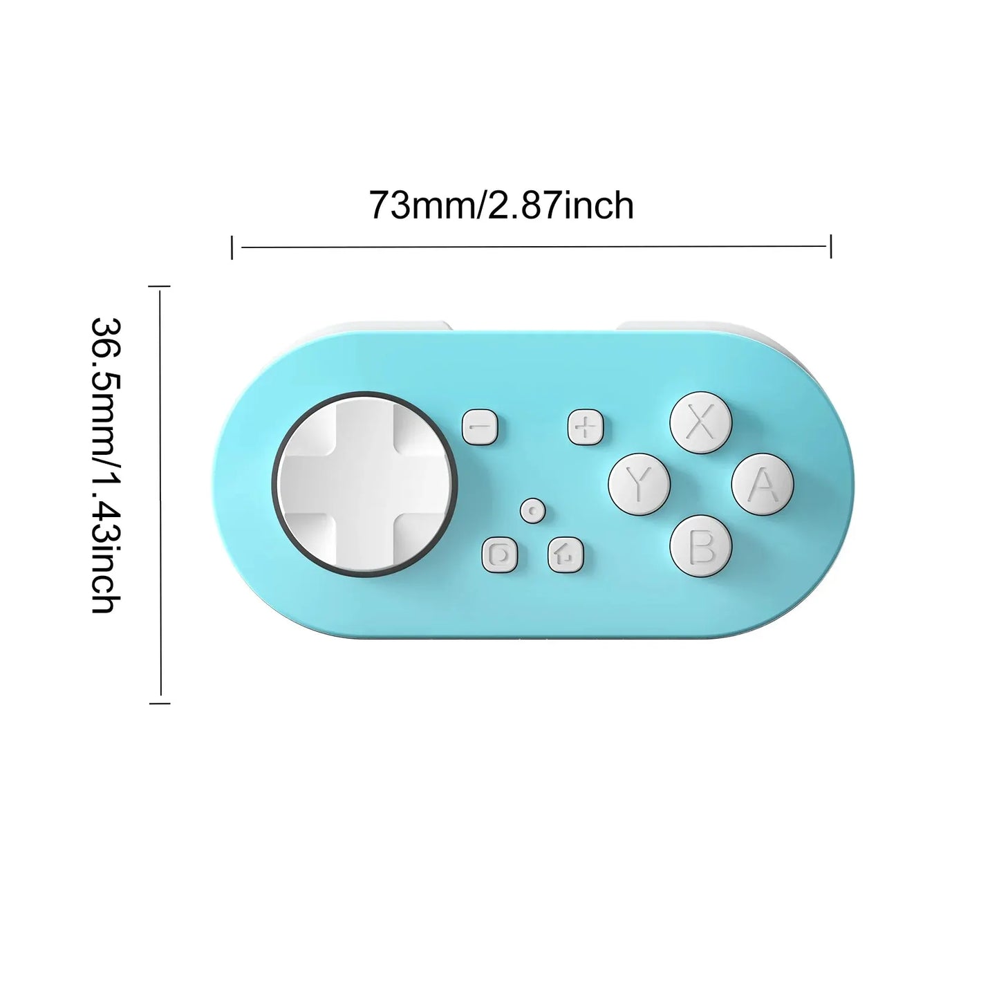 LinYuvo Meteor Light Key Chain Sized Mini Wireless Controller for Switch&Lite&OLED, PC, Android &MacOS with LED Lights KS54