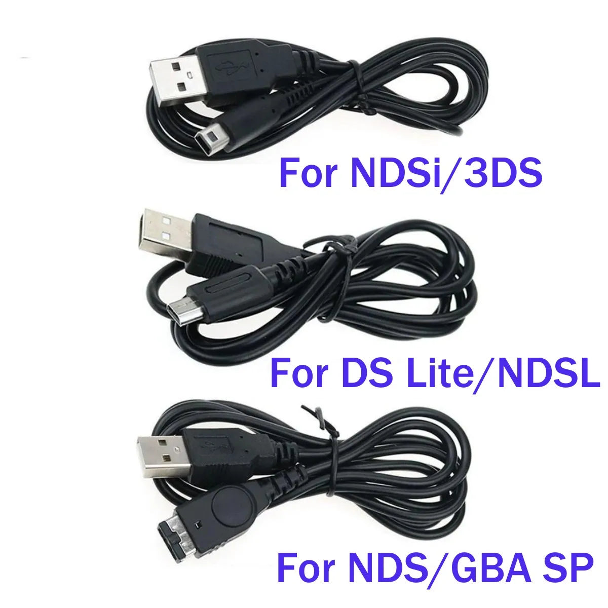 USB Data Charger Charging Power Cable Cord for DS Lite DSL NDSL For NDSi 3DS New 3DS XL LL NDS GBA SP