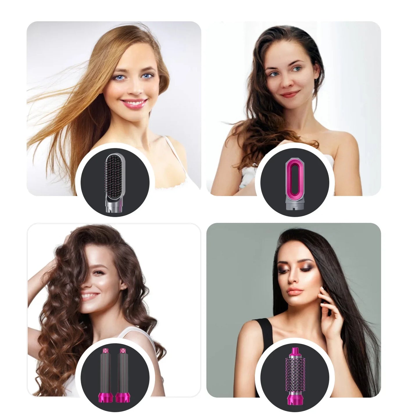 Xiaomi MIJIA 5 in 1 Hair Dryer Hot Comb Set Professional Curling Iron Hair Straightener Styling Tool For Airwrap Hair Dryer NEW