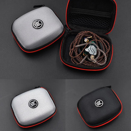 KZ Earphone Storage Bag Square Headset Box Indoor Outdoor Travelling Earphones Storaging Case Accessories with Zipper