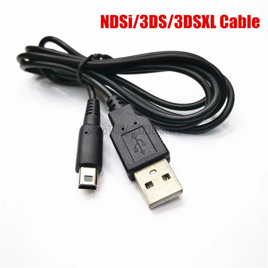 كابل شحن بيانات USB لشحن DS Lite وDSL وNDSL وNDSi و3DS وNew 3DS XL وLL وNDS وGBA SP