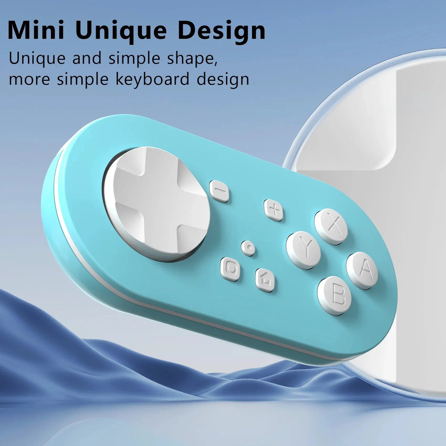 LinYuvo Meteor Light Key Chain Sized Mini Wireless Controller for Switch&Lite&OLED, PC, Android &MacOS with LED Lights KS54