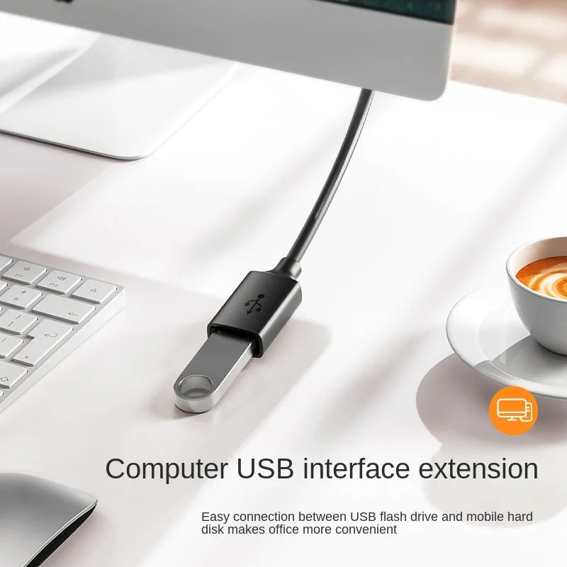 كابل تمديد USB كابلات تمديد USB 2.0 لأجهزة الكمبيوتر المحمولة الذكية وأجهزة التلفزيون وأجهزة Xbox وكابل تمديد USB 2.0 صغير وسريع وكابل بيانات سريع